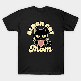 Black Cat Mom T-Shirt